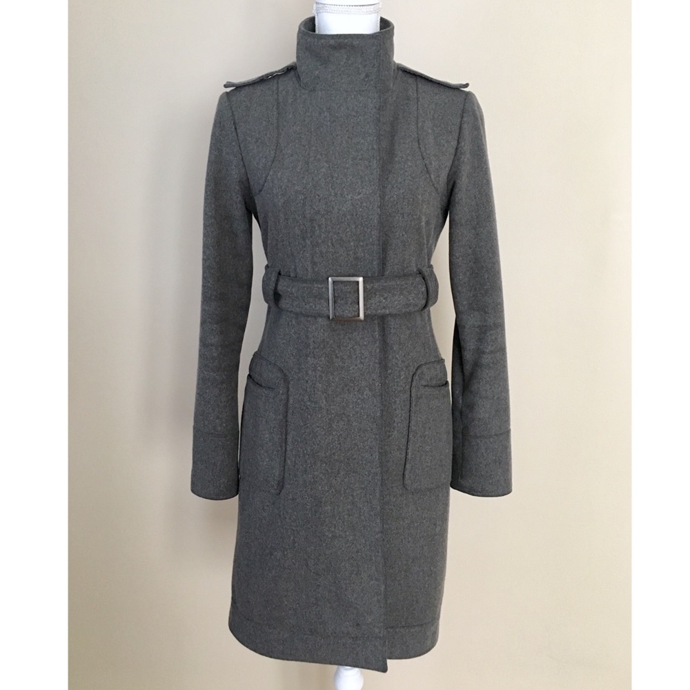 Grey 3/4 length winter coat
